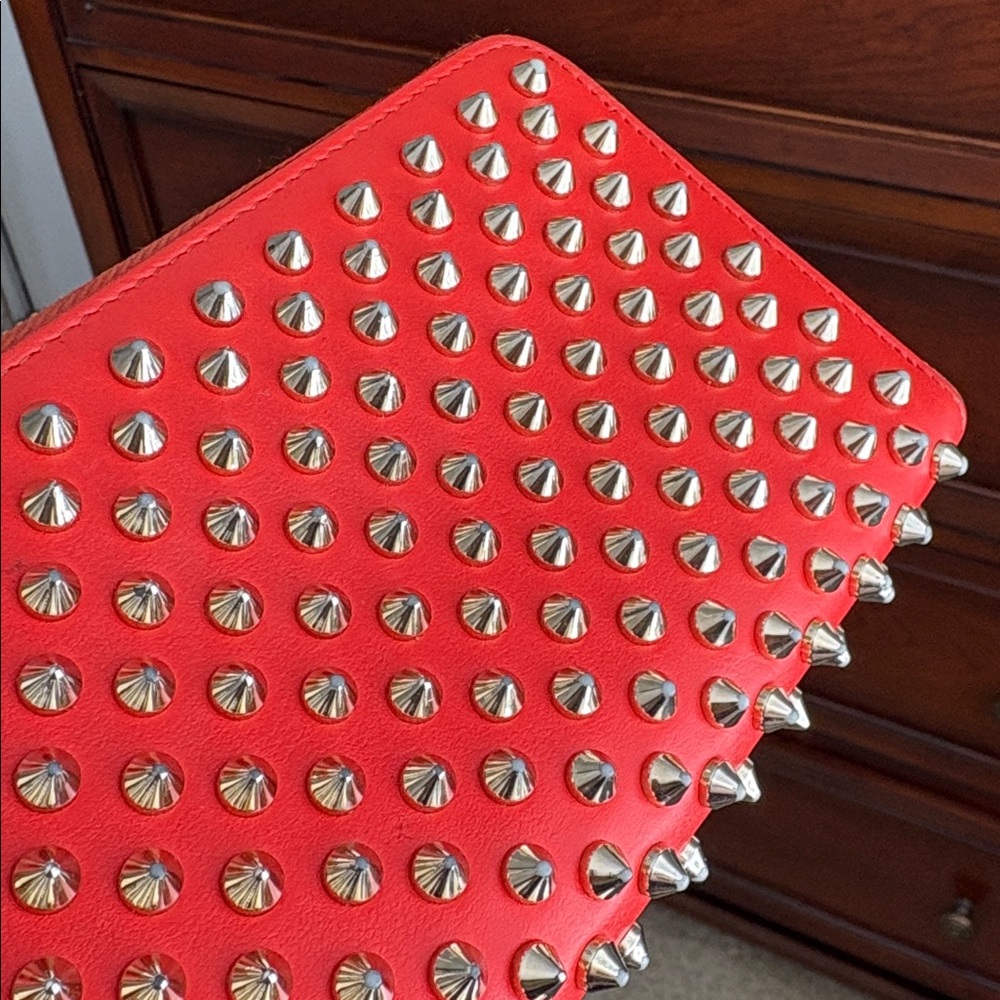 CHRISTIAN LOUBOUTIN Panettone wallet with spikes